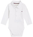 Tommy Hilfiger Polobody l/æ - Rib - Hvid