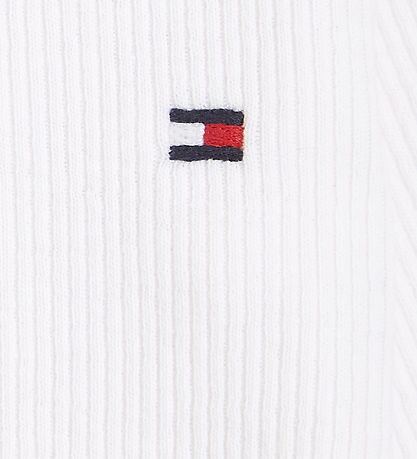 Tommy Hilfiger Polobody l/æ - Rib - Hvid