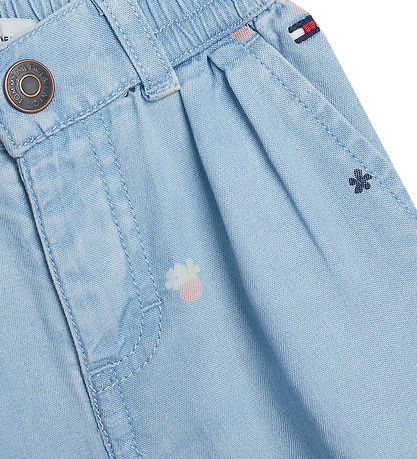 Tommy Hilfiger Jeans - Lyseblå m. Blomster