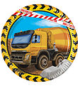 Decorata Party Paptallerkner - 8-pak - 19,5 cm - Construction