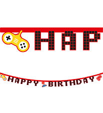 Decorata Party Happy Birthday Banner - Gaming Party
