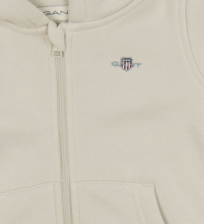 GANT Cardigan - Shield - Soft Oat
