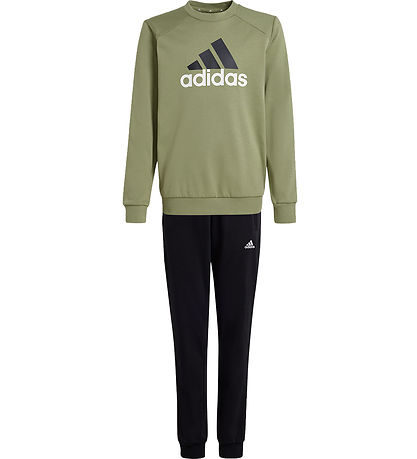 adidas Performance Sweatsæt - J BL FT TS - Grøn/Sort