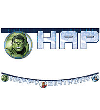 Decorata Party Happy Birthday Banner - Avengers Infinity Stones