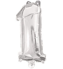 Decorata Party Foileballon - 85 cm - No 1 - Sølv