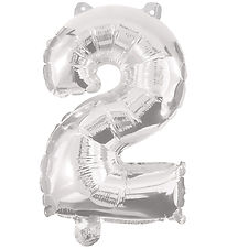 Decorata Party Foileballon - 85 cm - No 2 - Sølv