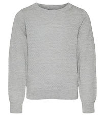 Vero Moda Girl Bluse - VmCare - Noos - Strik - Light Grey Melang