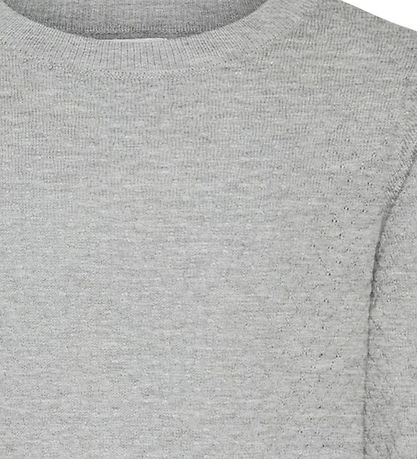 Vero Moda Girl Bluse - VmCare - Noos - Strik - Light Grey Melang