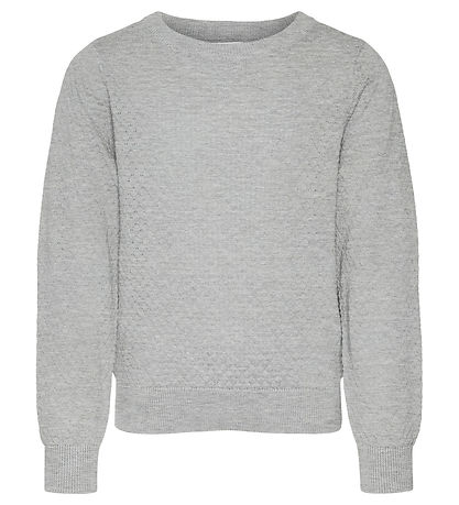 Vero Moda Girl Bluse - VmCare - Noos - Strik - Light Grey Melang