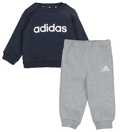 adidas Performance Sweatsæt - I Lin FL Jog - Blå/Grå