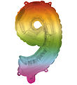 Decorata Party Foileballon - 95 cm - No 9 - Rainbow