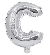 Decorata Party Foileballon - 31 cm - C - Sølv