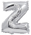 Decorata Party Foileballon - 30 cm - Z - Sølv