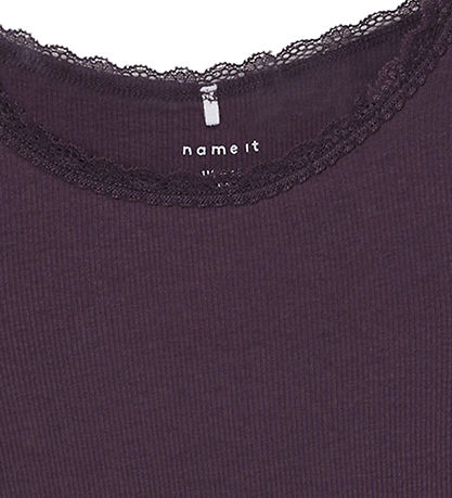Name It Bluse - Rib - NmfKab - Plum Perfect