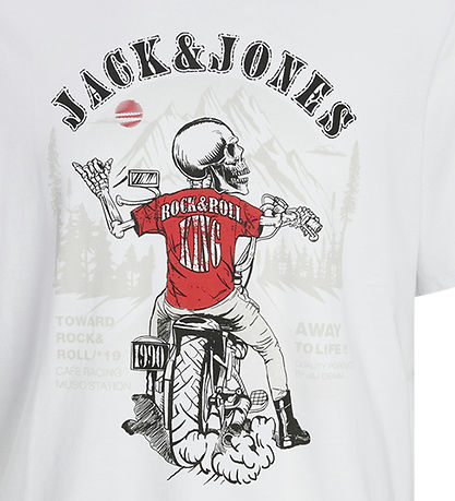 Jack & Jones T-Shirt - JjSkull - White