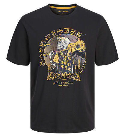 Jack & Jones T-Shirt - JjSkull - Sort 