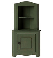 Maileg Miniature Hjørneskab - Mørkegrøn