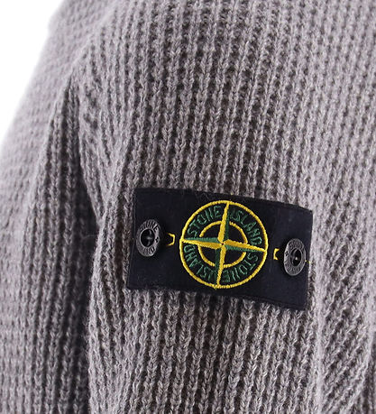 Stone Island Bluse - Uld/Viskose - Mørkegråmeleret