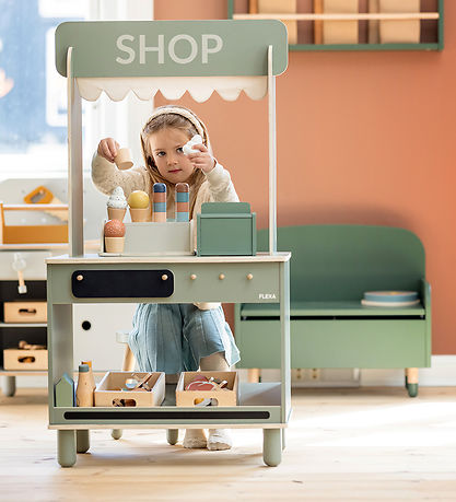 Flexa Butik og Café - Træ - Play - Natural Green