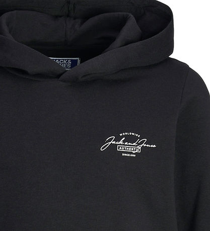 Jack & Jones Hættetrøje - JjFerris - Black/SAMLL
