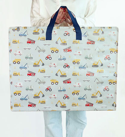 A Little Lovely Company Opbevaringspose - 58x26x46 cm - Vehicles