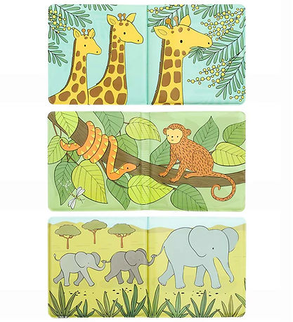 A Little Lovely Company Badebog - Farveskiftende - Savanna Frien