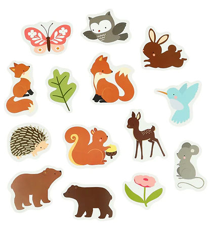 A Little Lovely Company Badelegetøj - 14 stk. - Forest Friends
