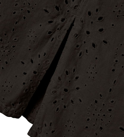 Name It Nederdel - Twill - NkfNinna - Sort m. Hulmønster