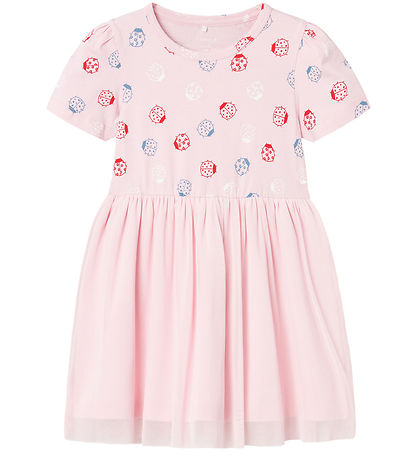 Name It Kjole k/æ - NmfFilera - Parfait Pink m. Mariehøns