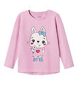 Name It Bluse - NmfVix - Pastel Lavender/Cute Bunny With Flo