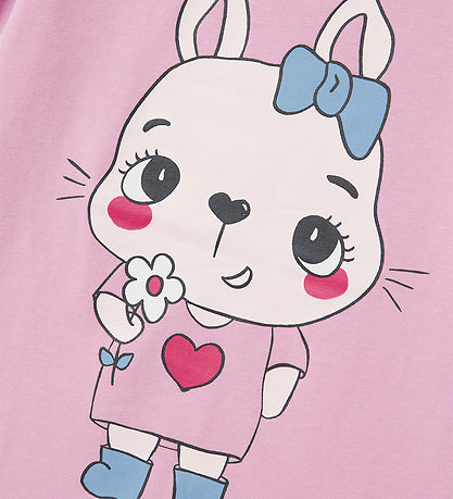 Name It Bluse - NmfVix - Pastel Lavender/Cute Bunny With Flo
