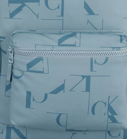 Calvin Klein Skoletaske - City Grid - Faded Denim/Blå