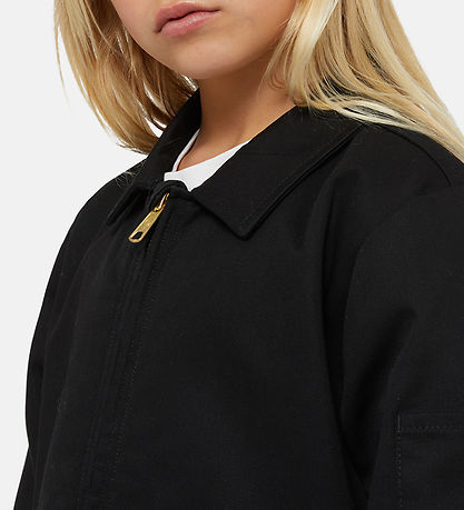 Dickies Jakke m. Fleece - Cropped - Eisenhower - Sort
