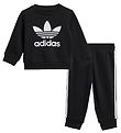 adidas Originals Sweatsæt - Crew - Sort/Hvid