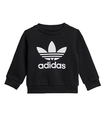 adidas Originals Sweatsæt - Crew - Sort/Hvid