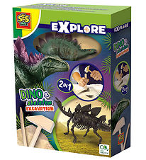 SES Creative Udhug - Explore - Stegosaurus og Skelet