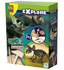 SES Creative Udhug - Explore - Triceratops og Skelet