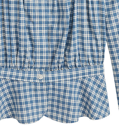 Polo Ralph Lauren Skjortebluse - Hemingway - Støvet Blå/Hvidtern