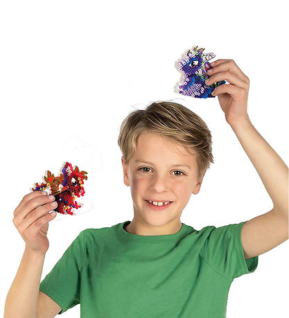 SES Creative Perler - Strygeperler - 1800 stk - 3D Drage