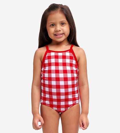 Funkita Badedragt - Printed - UV50+ - Red Checker