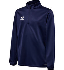 Hummel Bluse - HmlEssential Half Zip - Marine