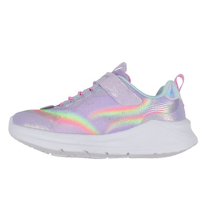 Skechers Sko m. Lys - Unicorn Chaser - Lavender/Multi