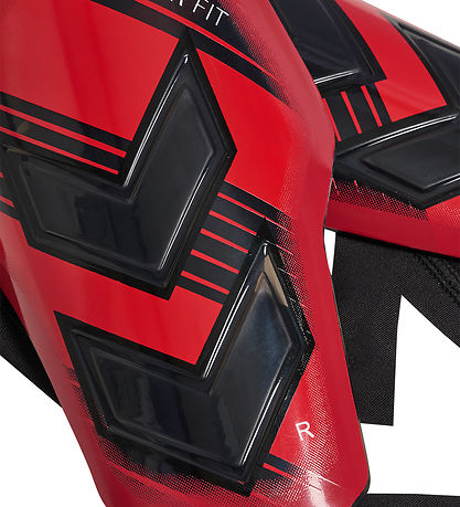 Hummel Benskinner - HmlShin Guards Hyper Fit - Rød/Sort
