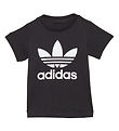 adidas Originals T-shirt - Trefoil - Sort/Hvid