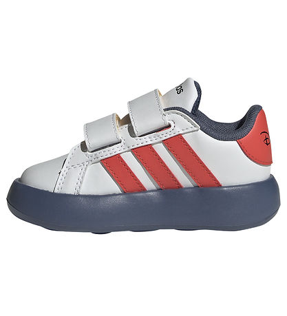 adidas Performance Sko - Grand Court Mickey - Hvid/Rød