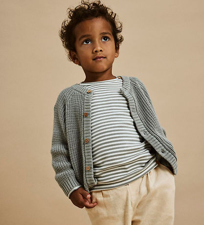 Lil' Atelier Cardigan - Strik - Noos - NmnEmlen -  Limestone