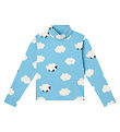 Stella McCartney Kids Bluse m. Rullekrave - Lyseblå/Hvid m. SKye