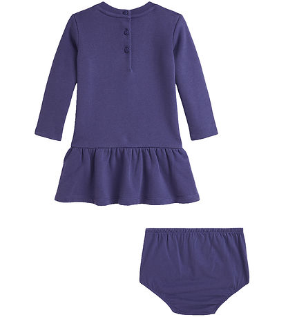 Polo Ralph Lauren Sweatkjole m. Bloomers - Lilla m. Bamse