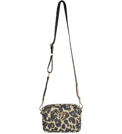 Michael Kors Skuldertaske - Stone m. Leopardprint