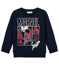 Name It Sweatshirt - Noos - NmmJessie Spiderman - Dark Sapphire